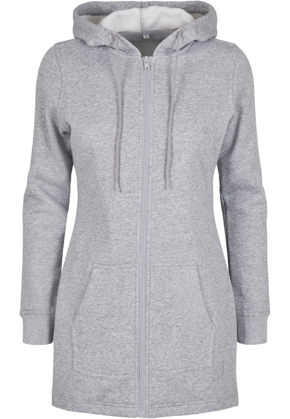 Parka sweat femme MF148 gris chiné - vue de face
