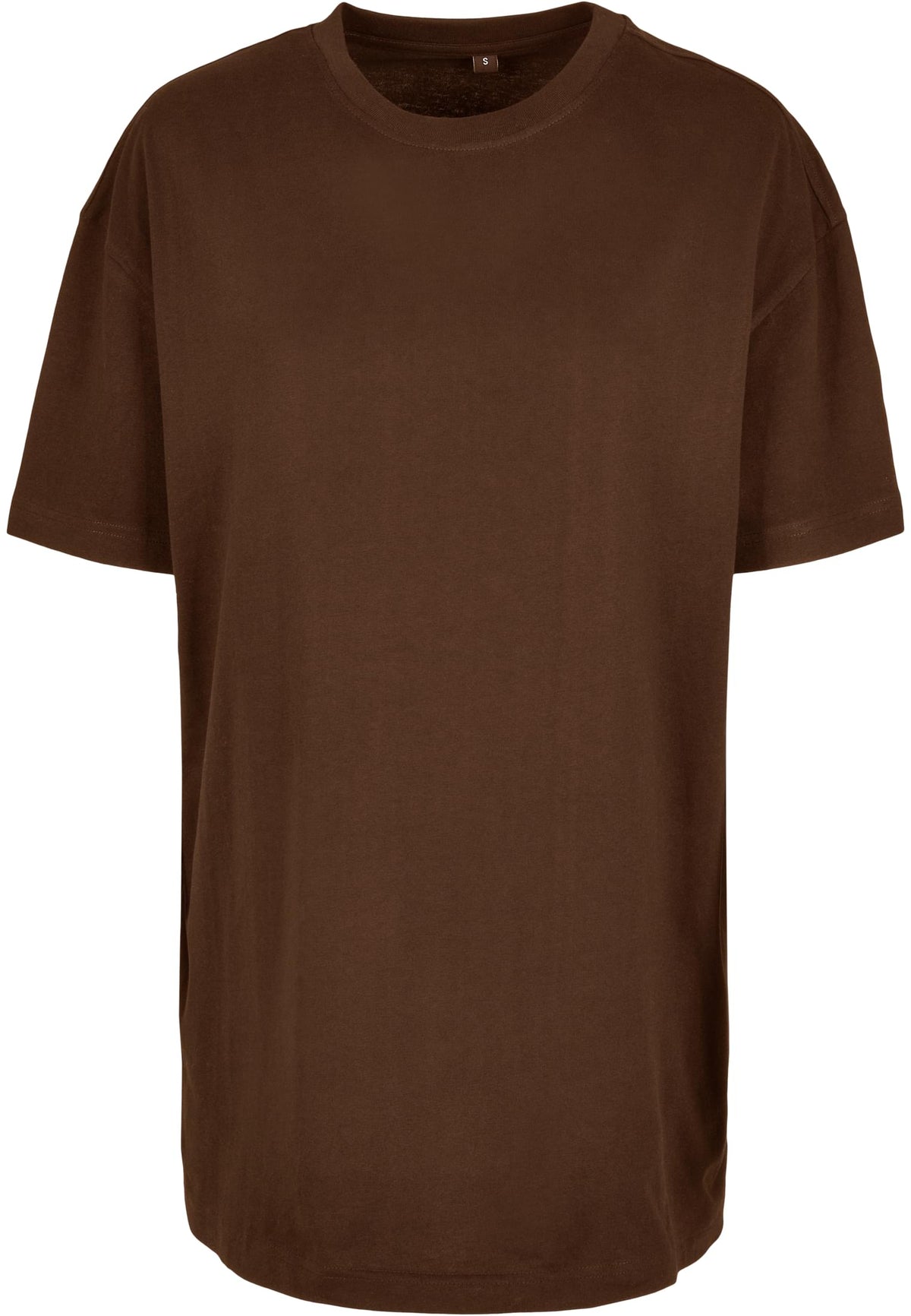 T-shirt femme oversize MF149 marron chocolat - vue de face