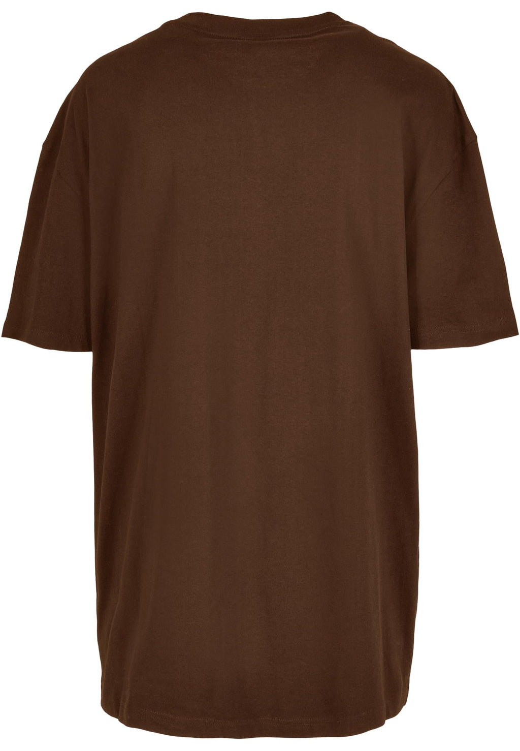 T-shirt femme oversize MF149 marron chocolat - vue de dos