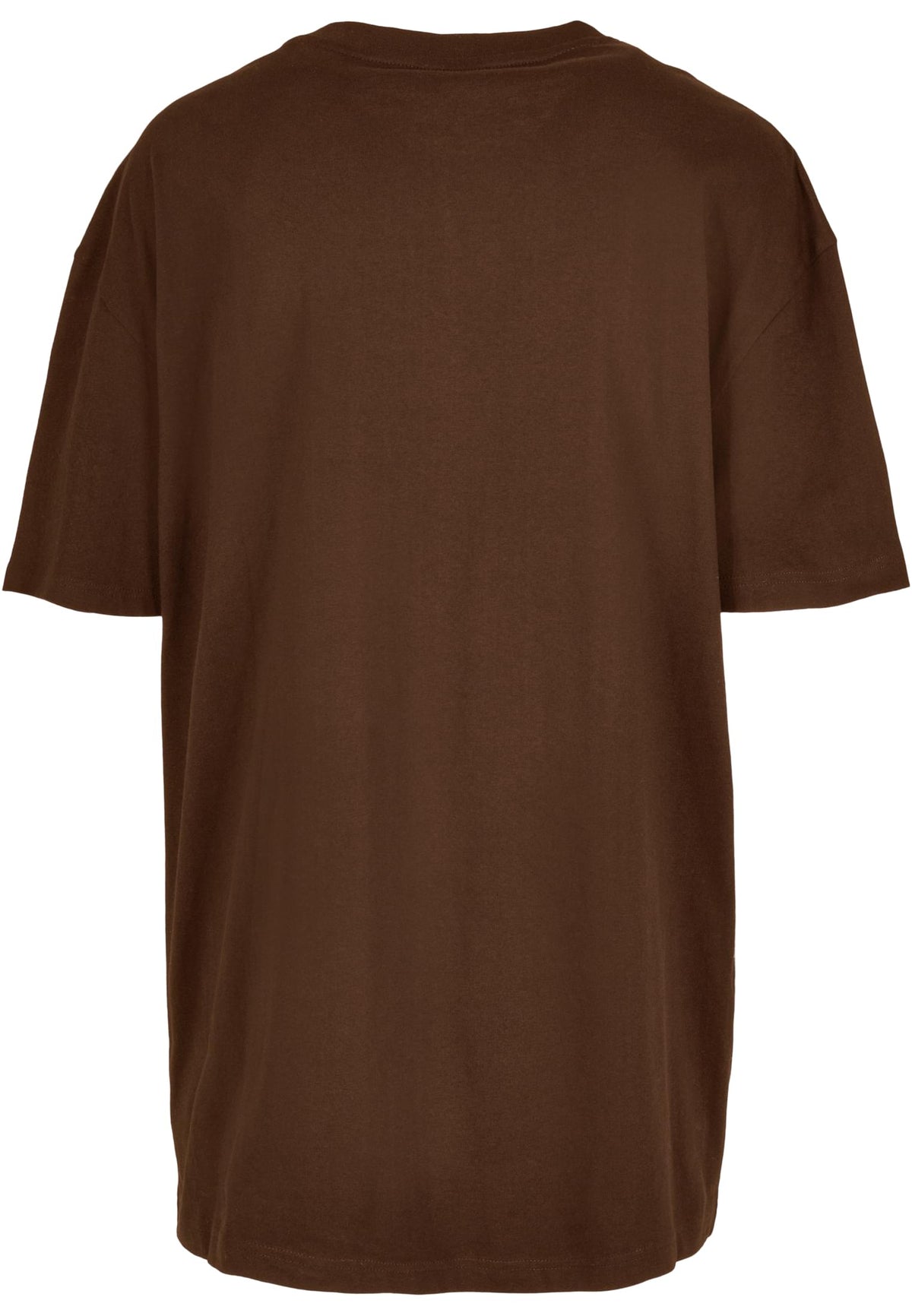 T-shirt femme oversize MF149 marron chocolat - vue de dos