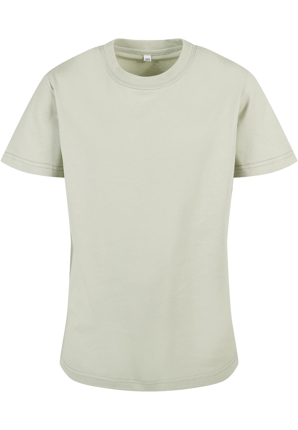 T-shirt enfant leger BY158 vert sauge - vue de face