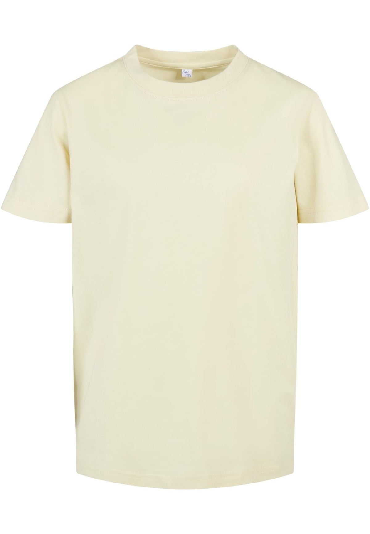 T-shirt enfant leger BY158 jaune pale - vue de face
