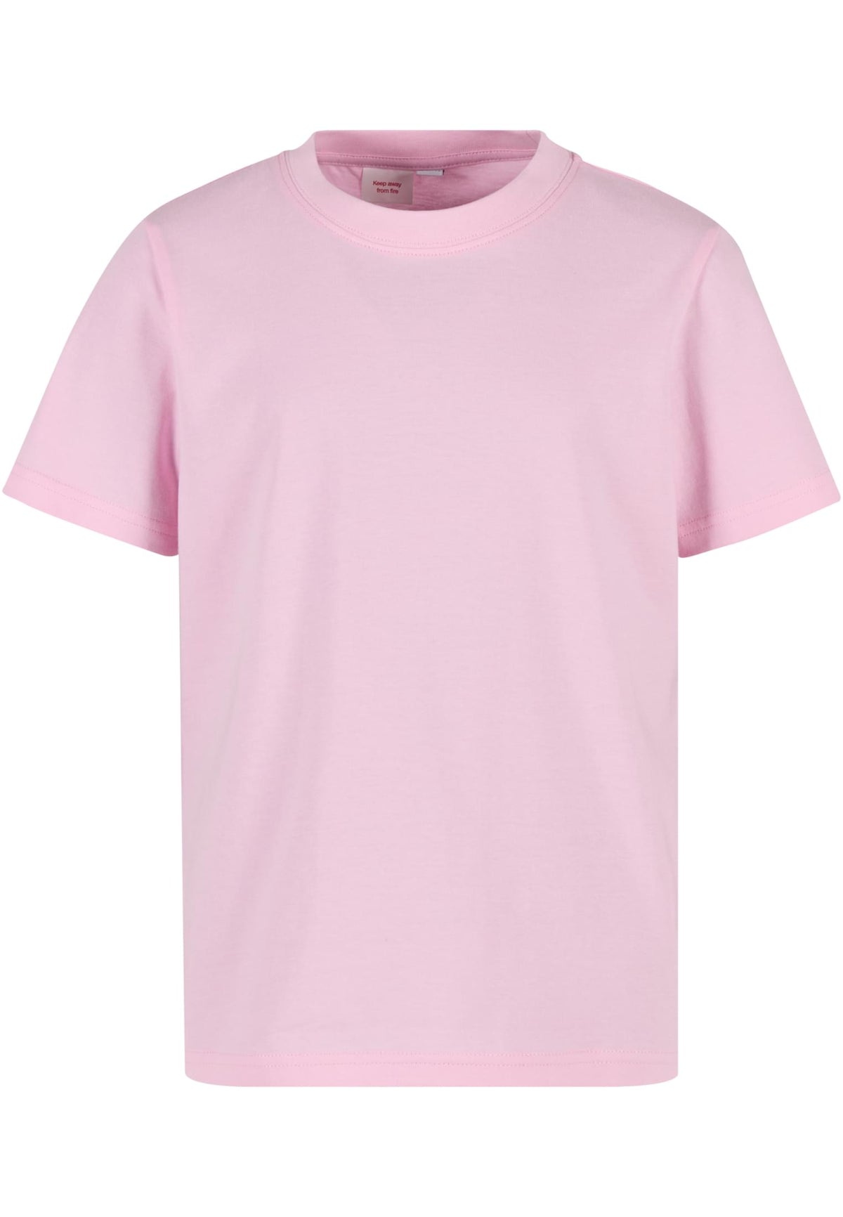 T-shirt enfant leger BY158 rose poudre - vue de face