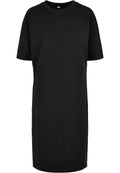 Robe t-shirt femme oversize MF181 noir - vue de face