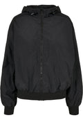Veste femme nylon froissé MF182 noir - vue de face