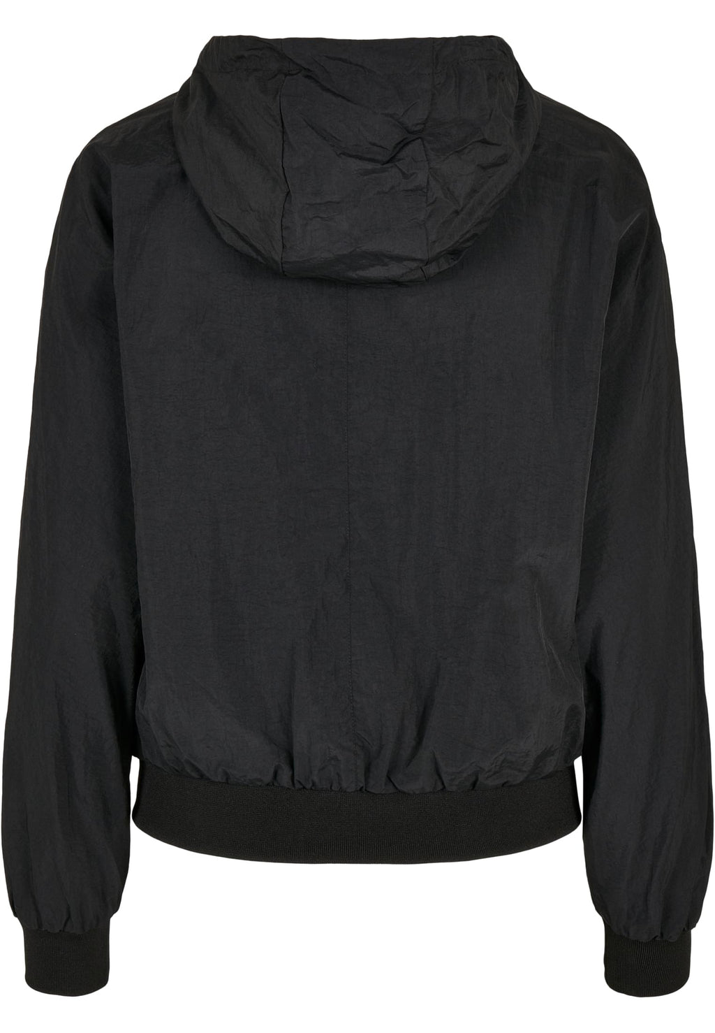 Veste femme nylon froissé MF182 noir - vue de dos