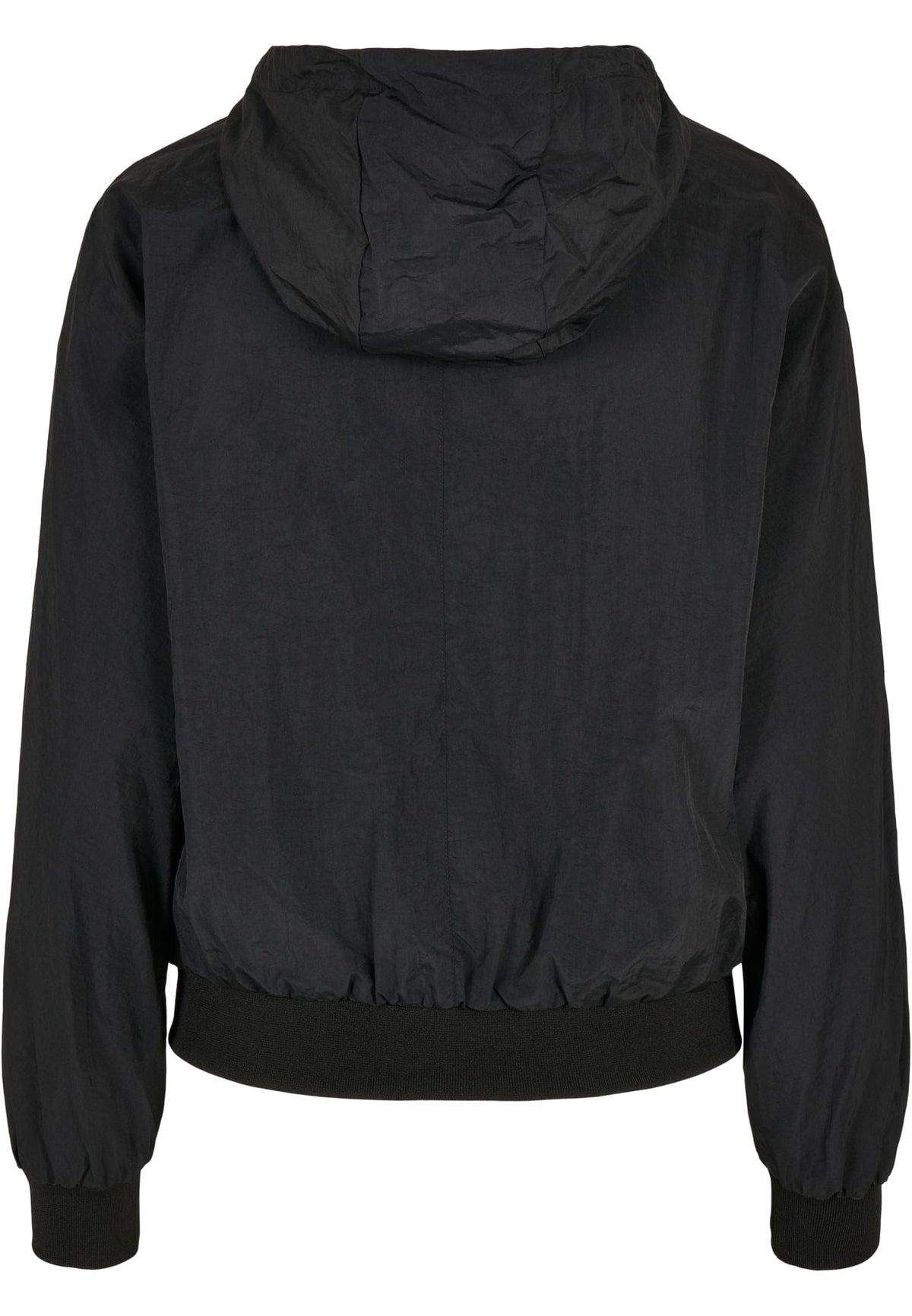 Veste femme nylon froissé MF182 noir - vue de dos