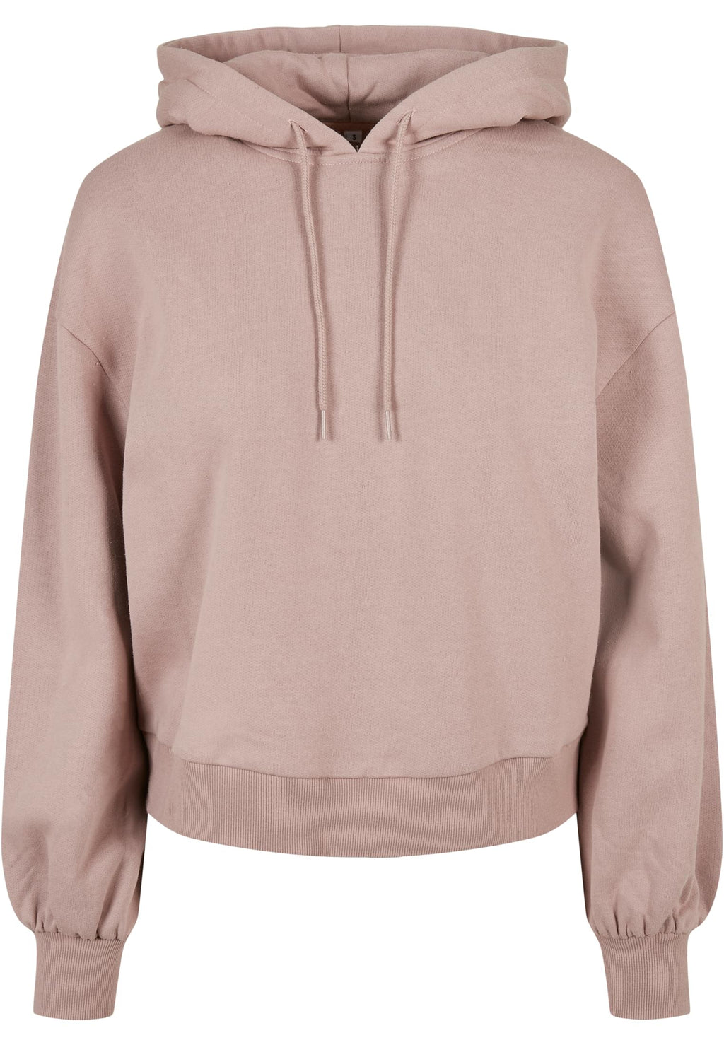 Sweat à capuche femme bio MF183 vieux rose - vue de face