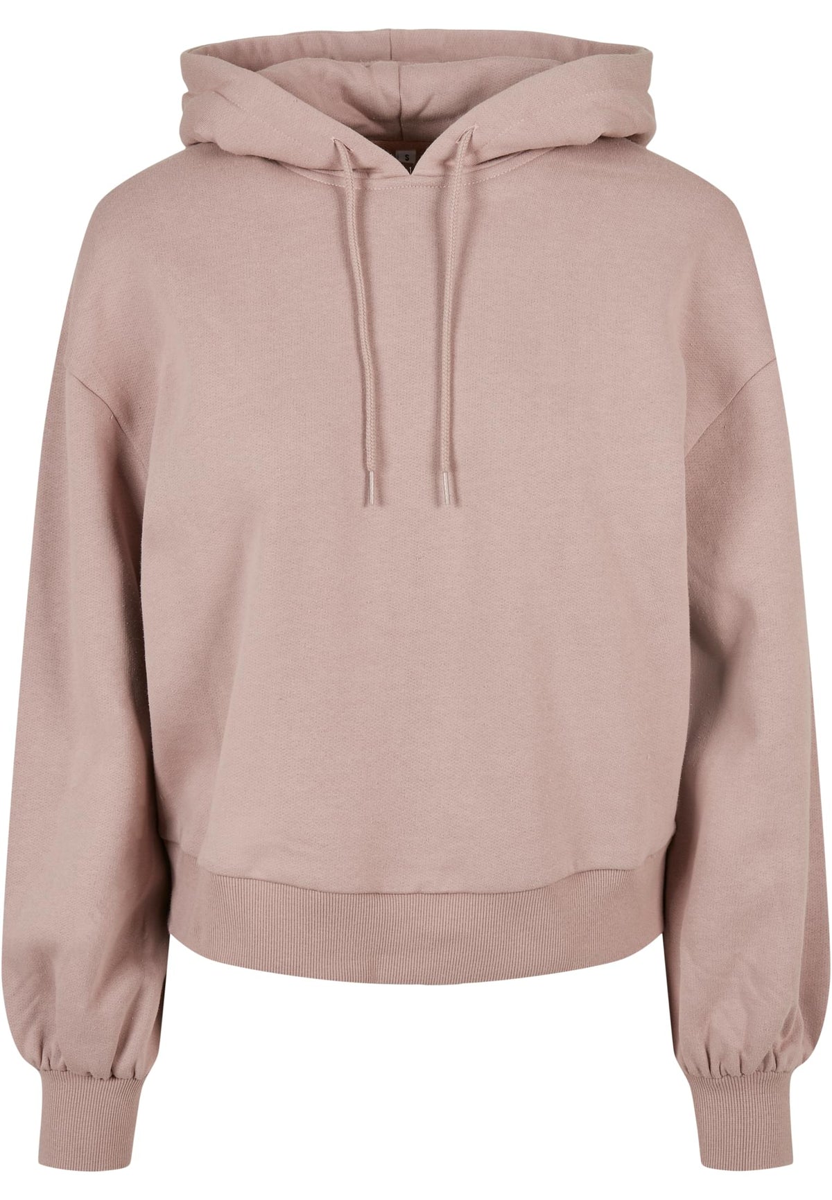 Sweat à capuche femme bio MF183 vieux rose - vue de face
