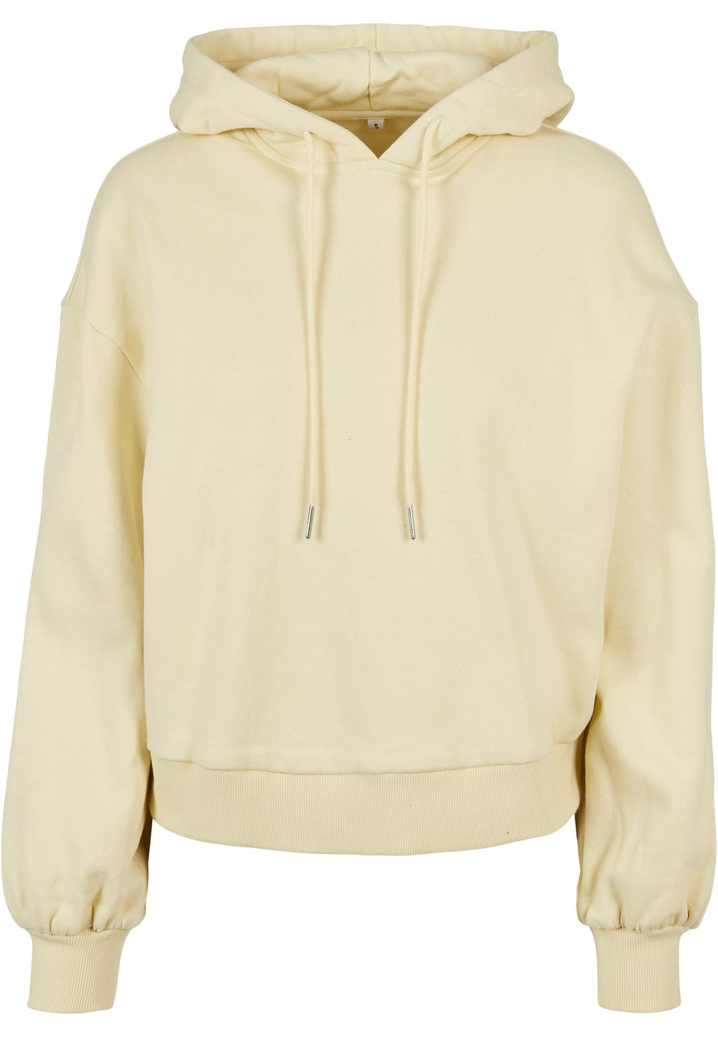 Sweat à capuche femme bio MF183 jaune pâle - vue de face