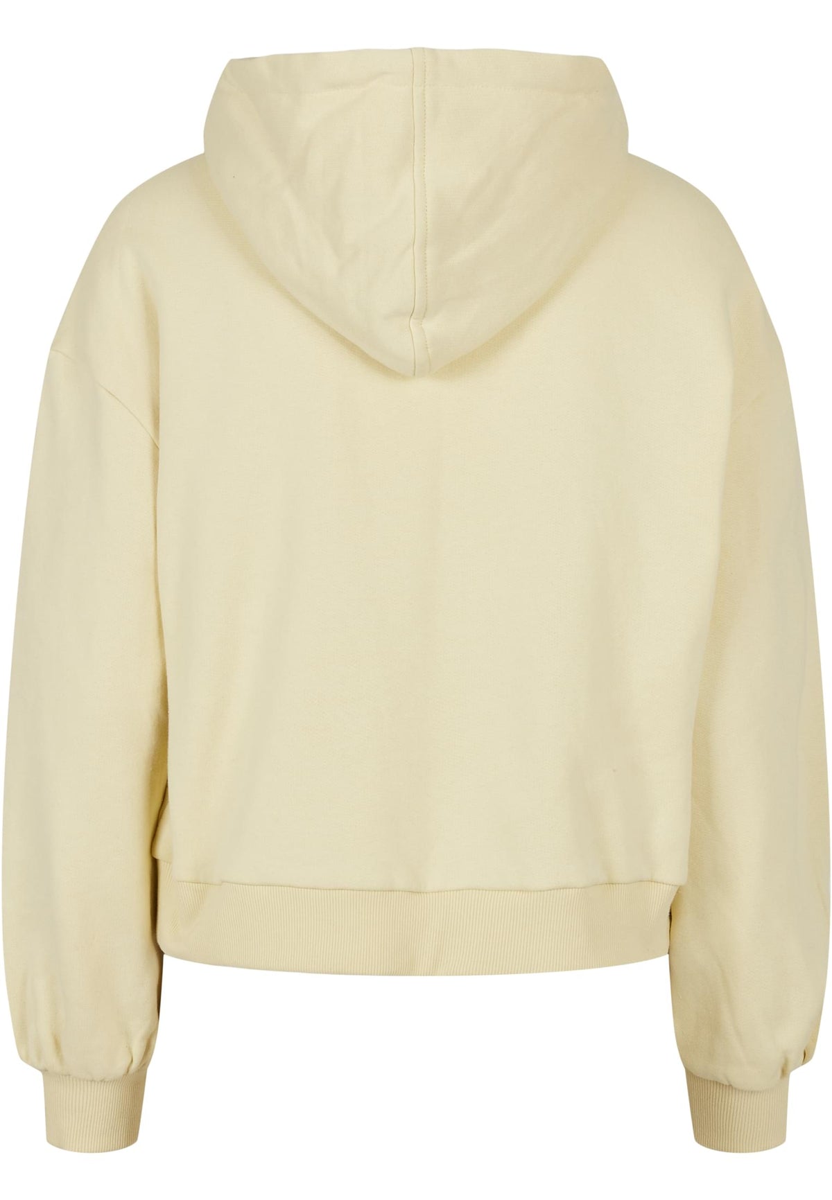 Sweat à capuche femme bio MF183 jaune pâle - vue de dos