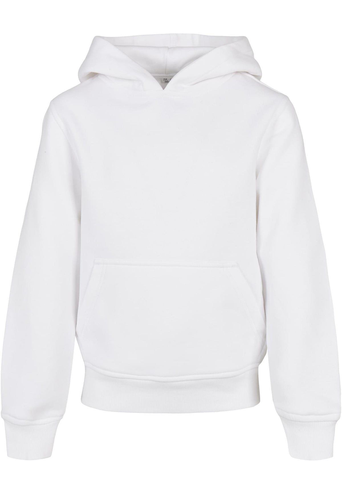 Sweat capuche enfant bio BY185 blanc - vue de face