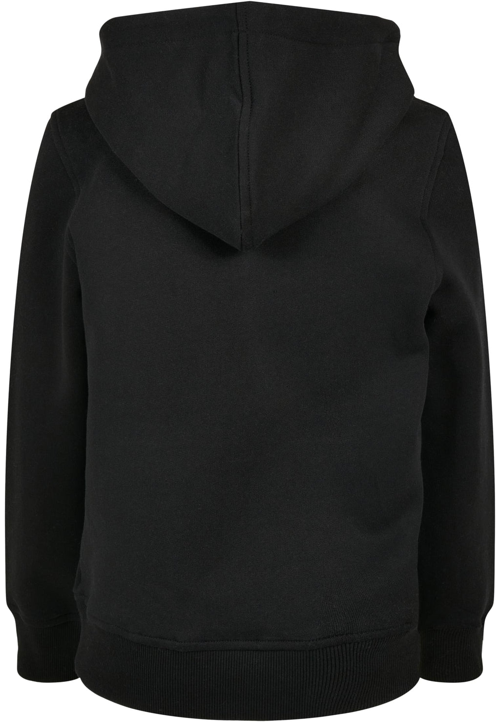 Sweat capuche enfant bio BY185 noir - vue de dos