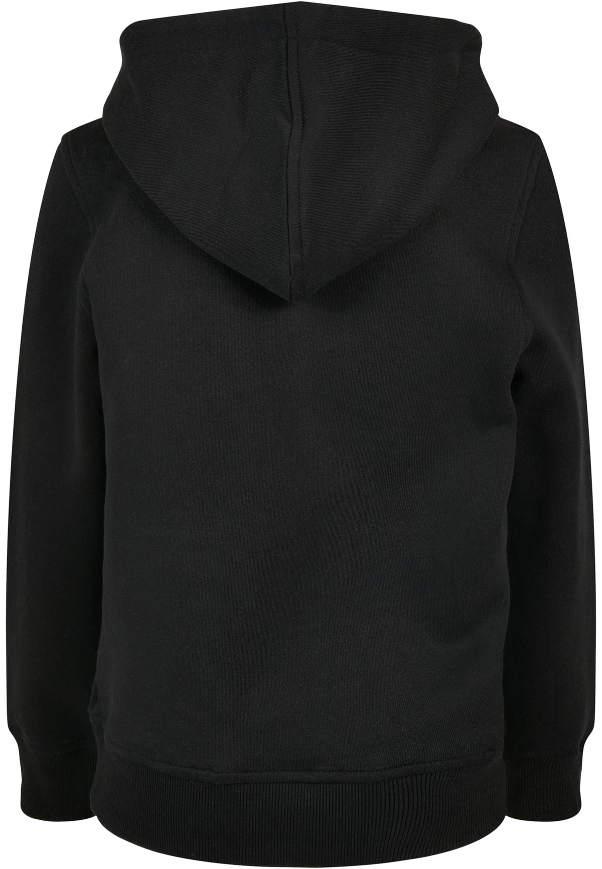 Sweat capuche enfant bio BY185 noir - vue de dos