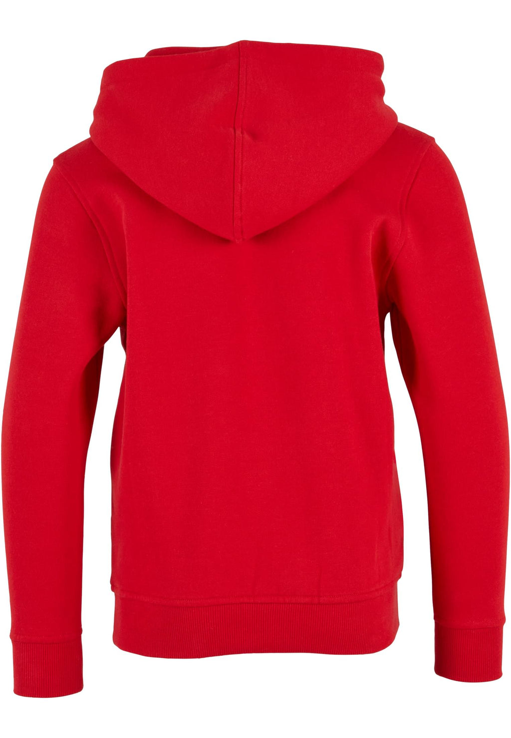 Sweat capuche enfant bio BY185 rouge - vue de dos