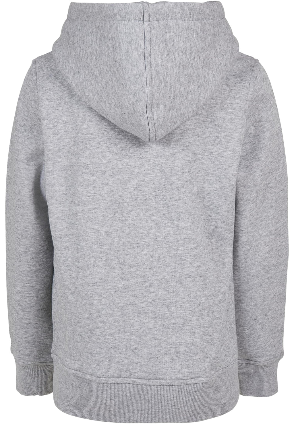 Sweat capuche enfant bio BY185 gris chine - vue de dos
