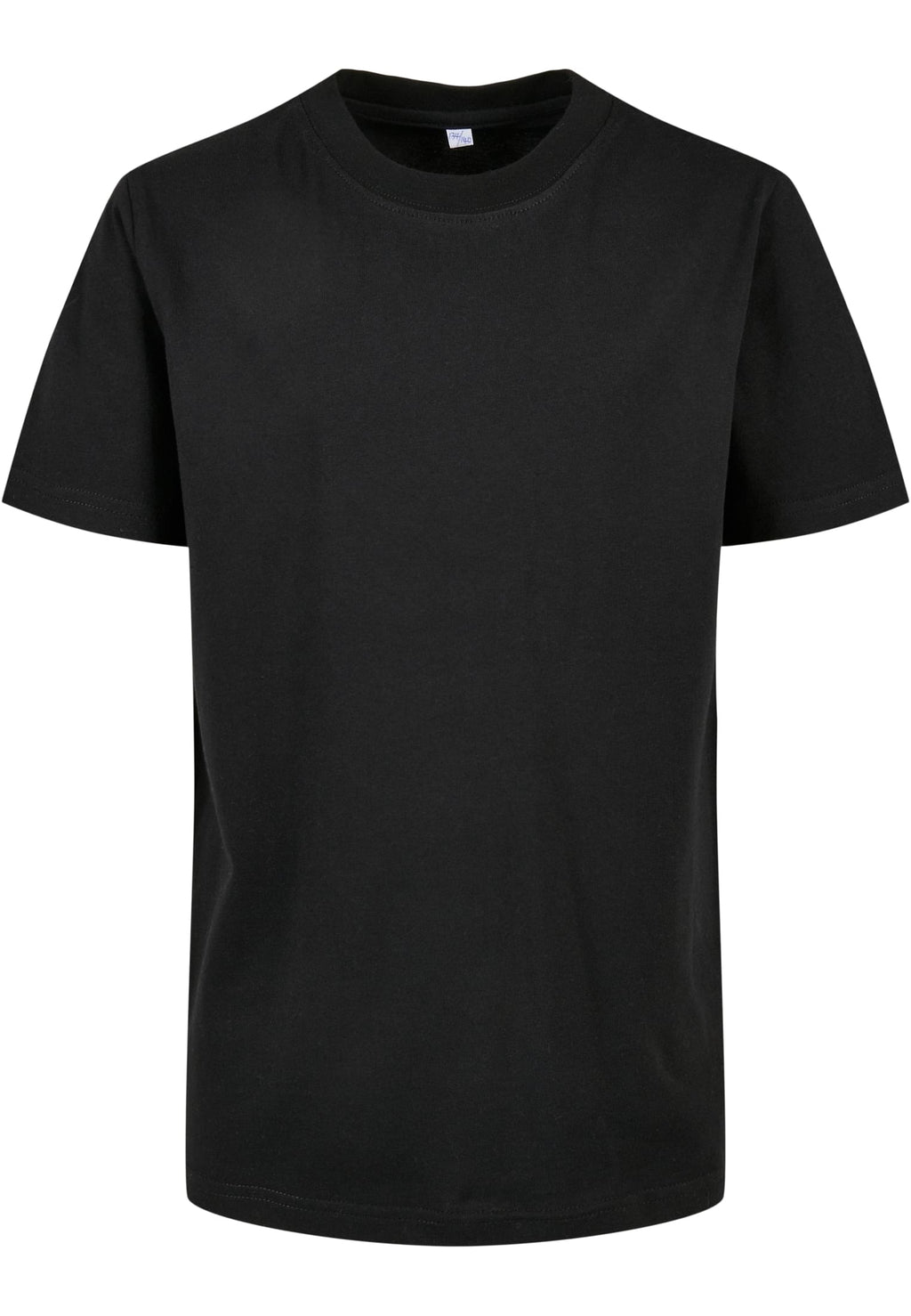 T-shirt enfant coton bio BY186 noir - vue de face