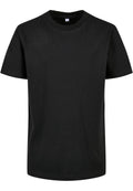 T-shirt enfant coton bio BY186 noir - vue de face