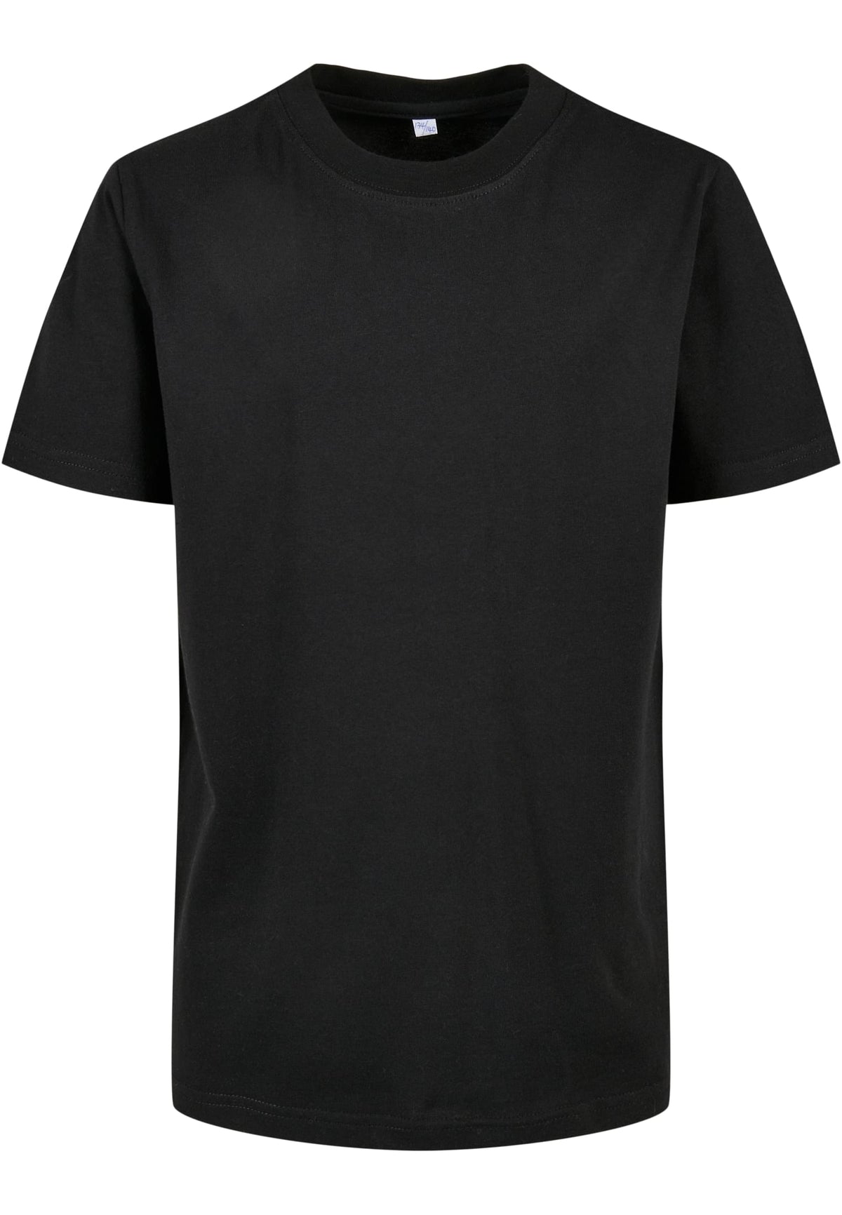 T-shirt enfant coton bio BY186 noir - vue de face