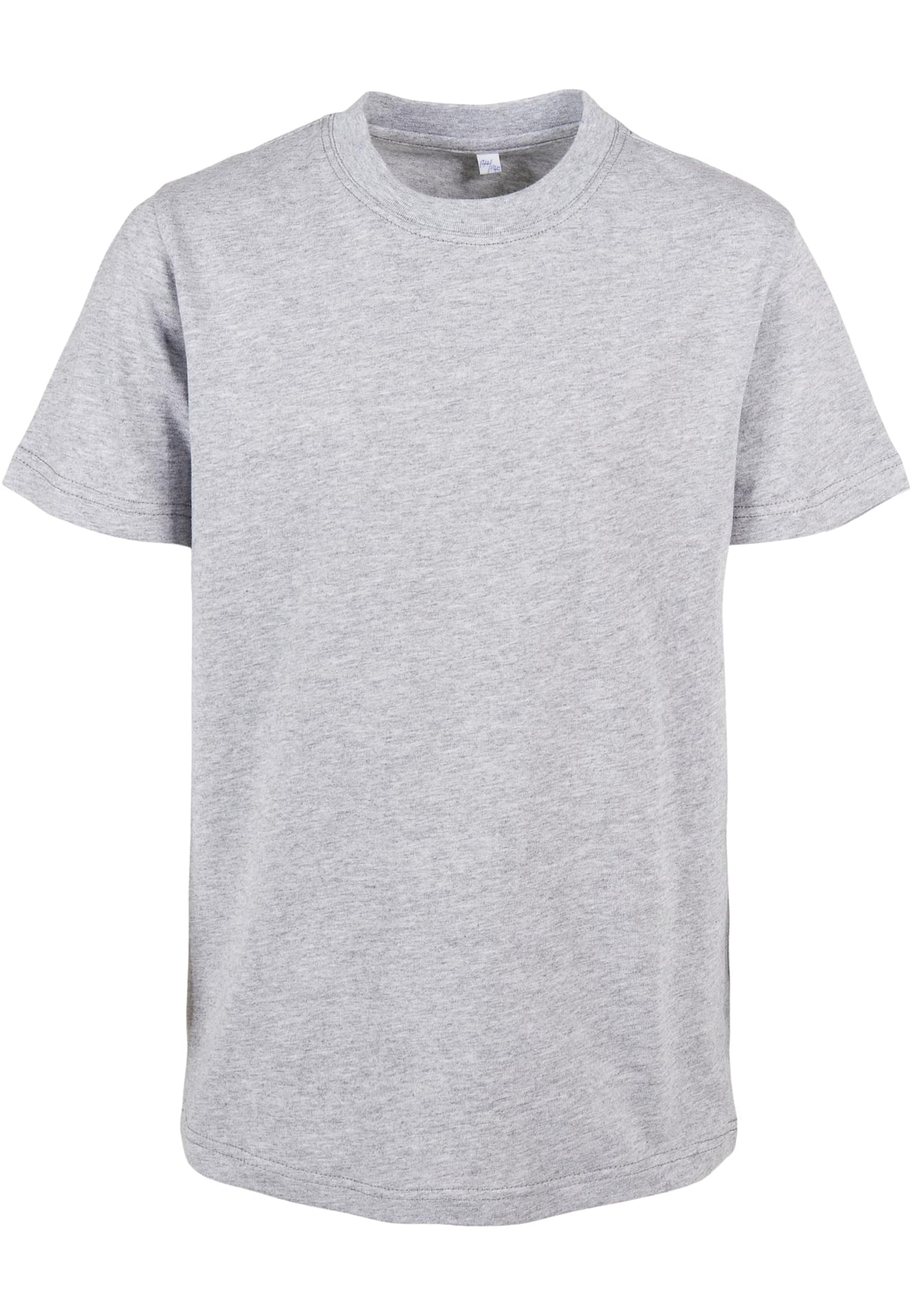 T-shirt enfant coton bio BY186 gris chine - vue de face