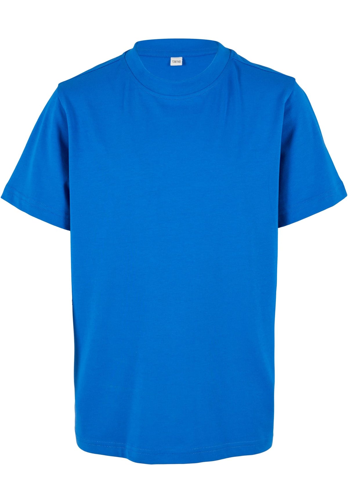 T-shirt enfant coton bio BY186 bleu roi - vue de face