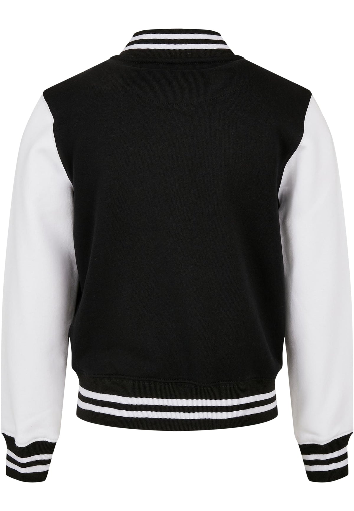 Veste college enfant BY187 noir et blanc - vue de dos