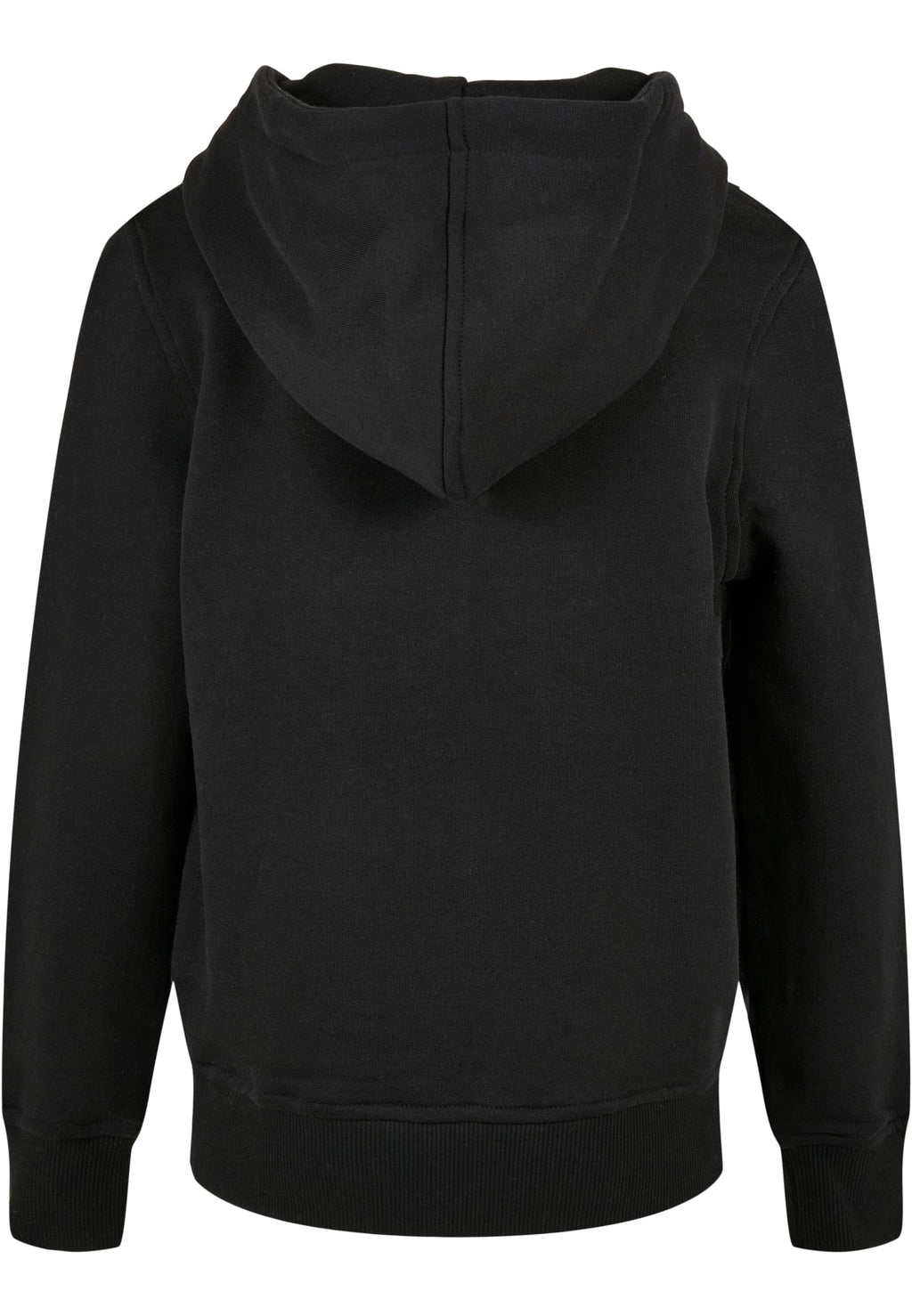 Sweat zippe enfant bio BY188 noir - vue de dos