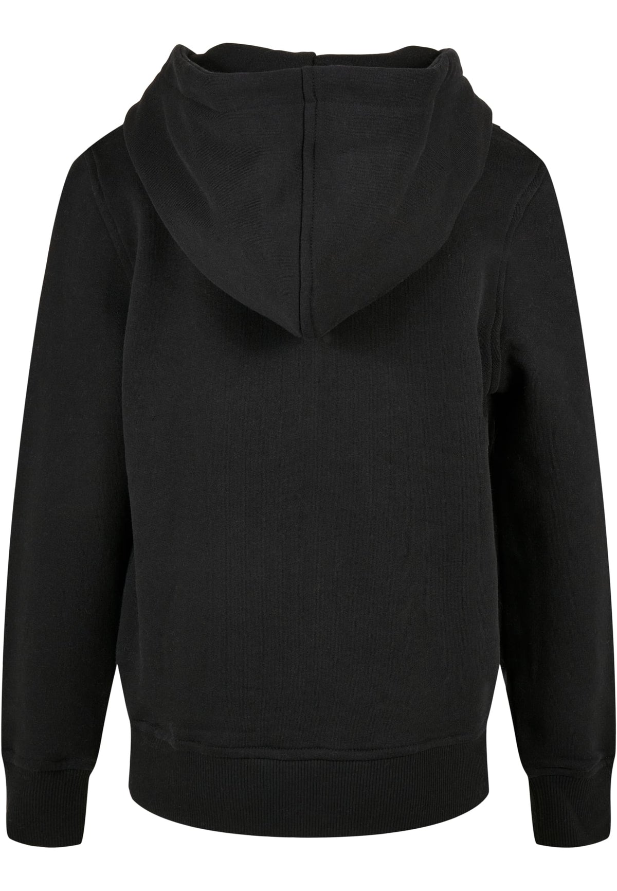 Sweat zippe enfant bio BY188 noir - vue de dos