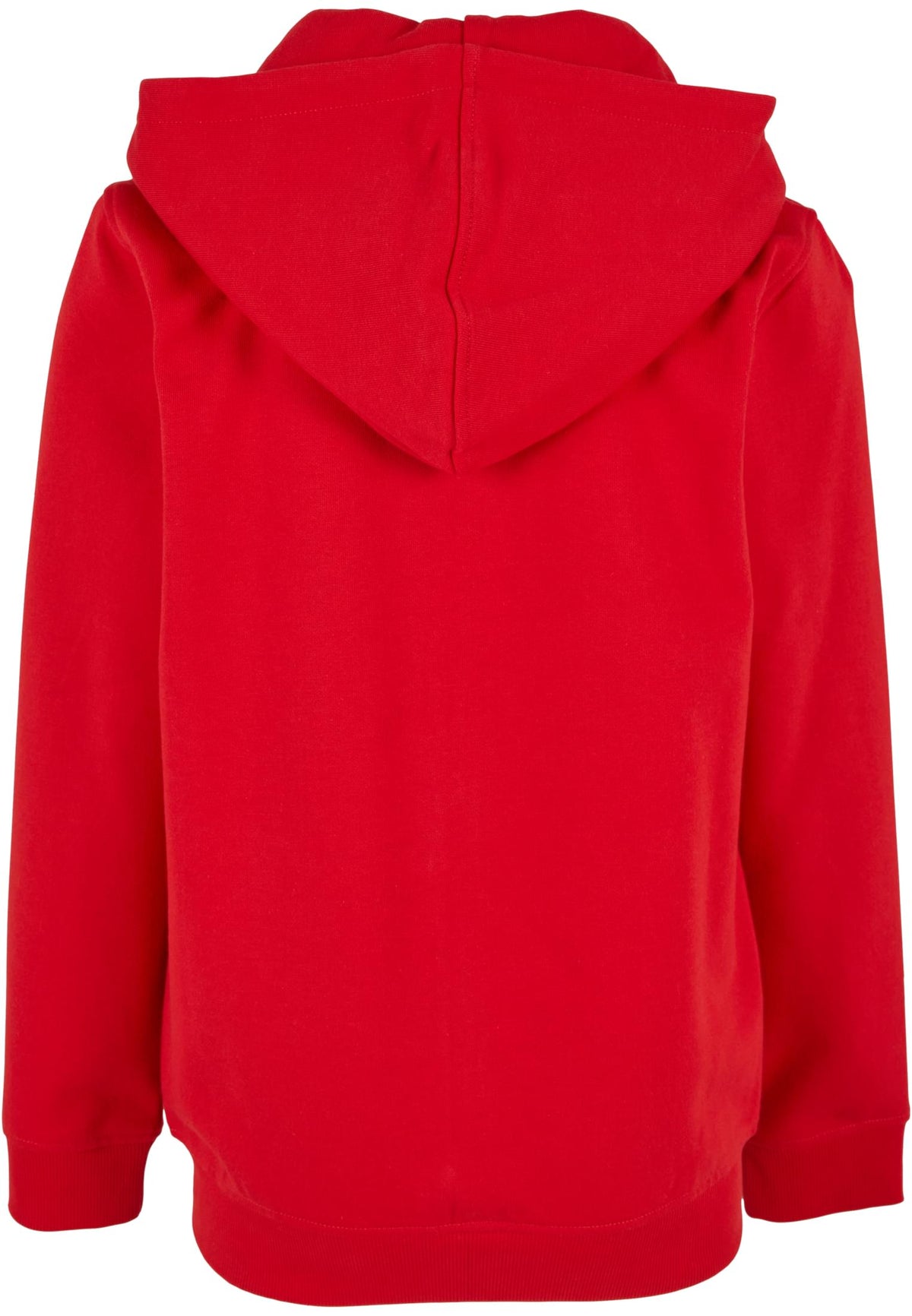 Sweat zippe enfant bio BY188 rouge - vue de dos