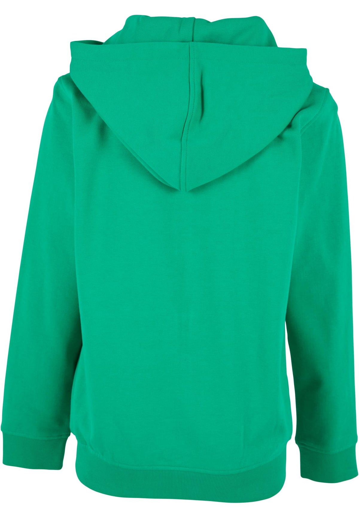 Sweat zippe enfant bio BY188 vert prairie - vue de dos
