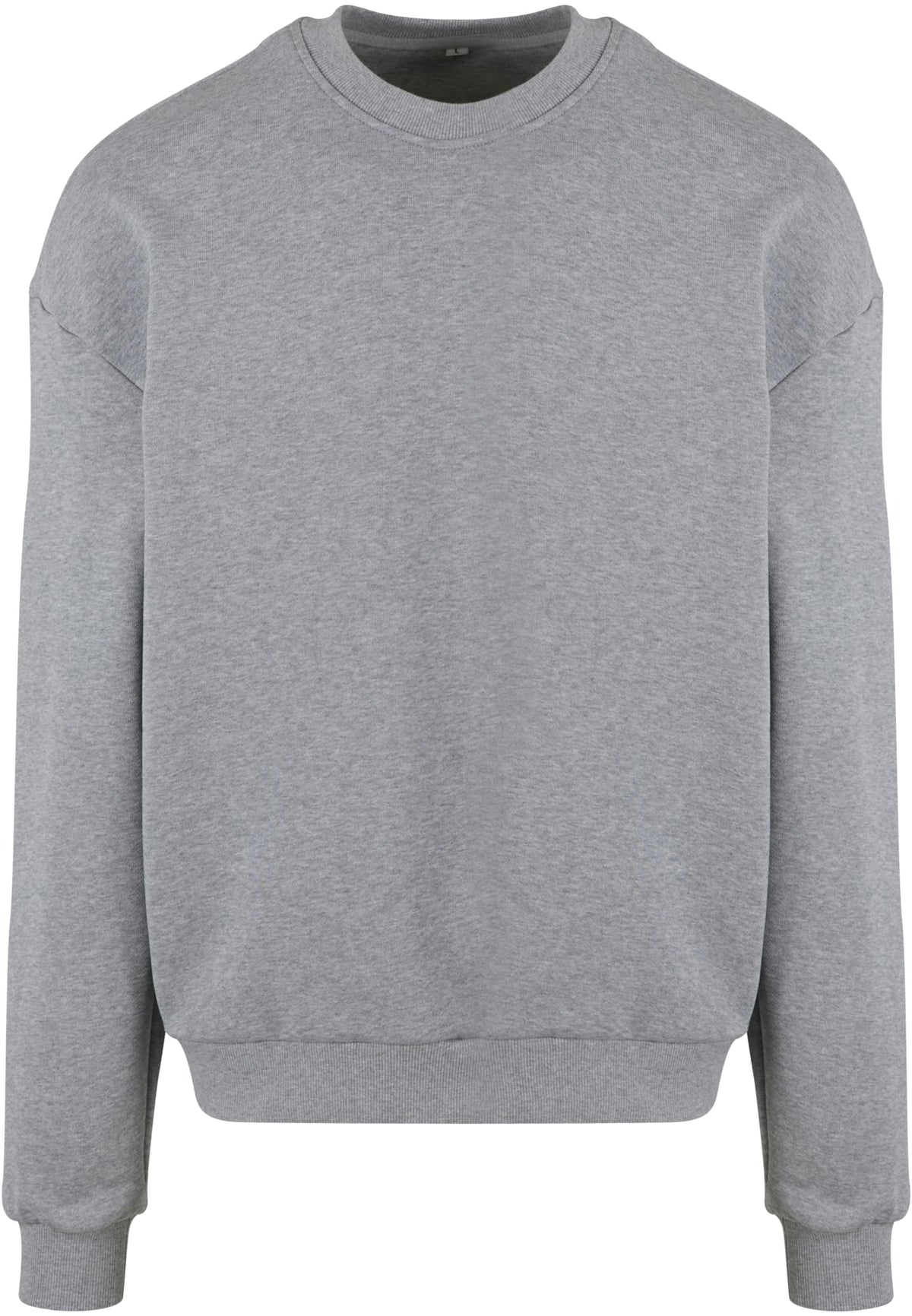 Sweat ultra lourd BY205 gris chine - vue de face