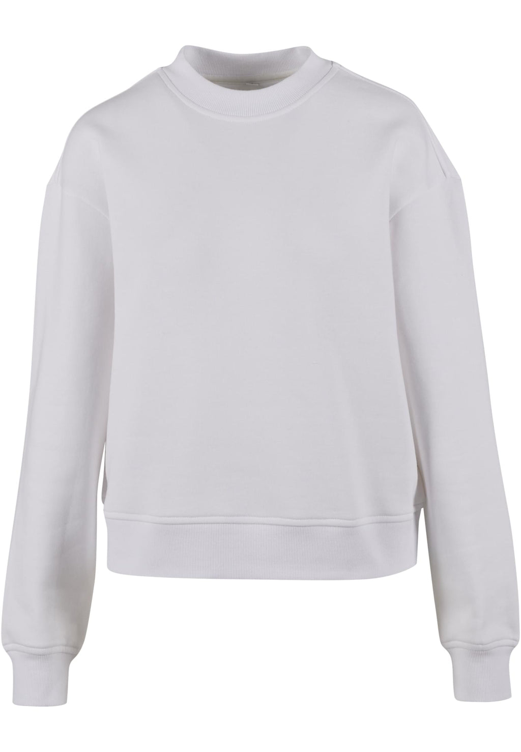 Sweat col rond femme oversize MF212 blanc - vue de face