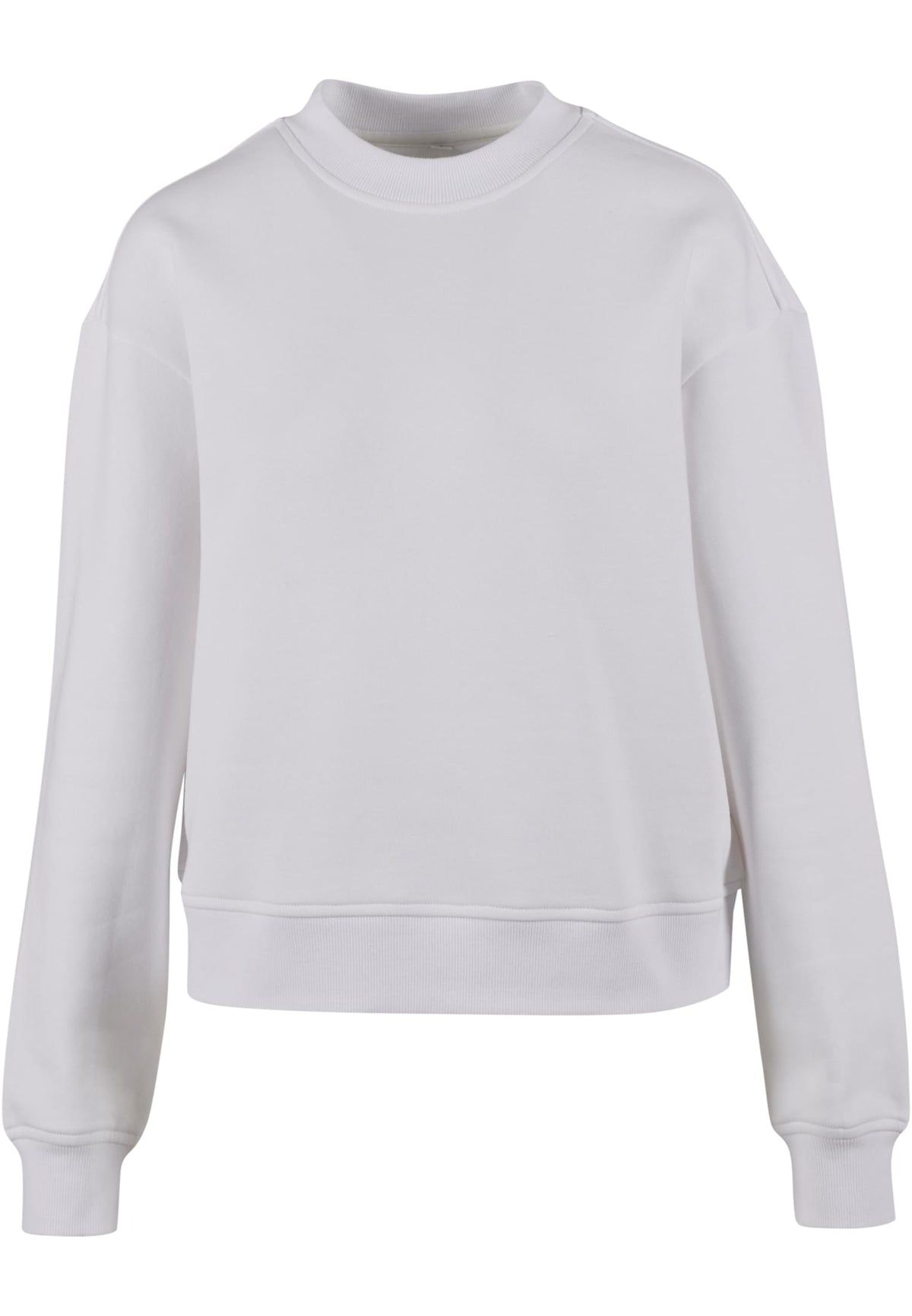 Sweat col rond femme oversize MF212 blanc - vue de face