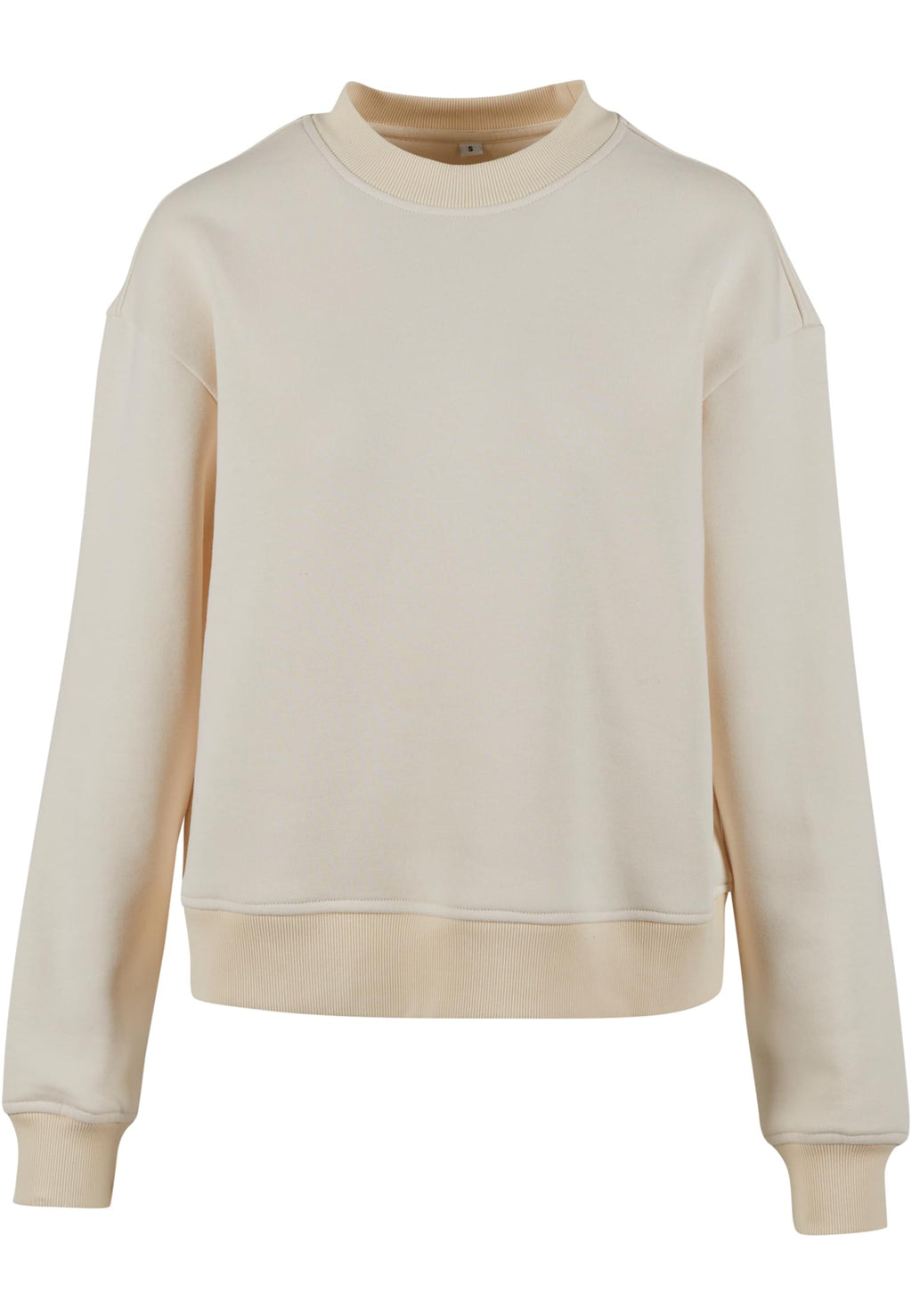 Sweat col rond femme oversize MF212 sable - vue de face