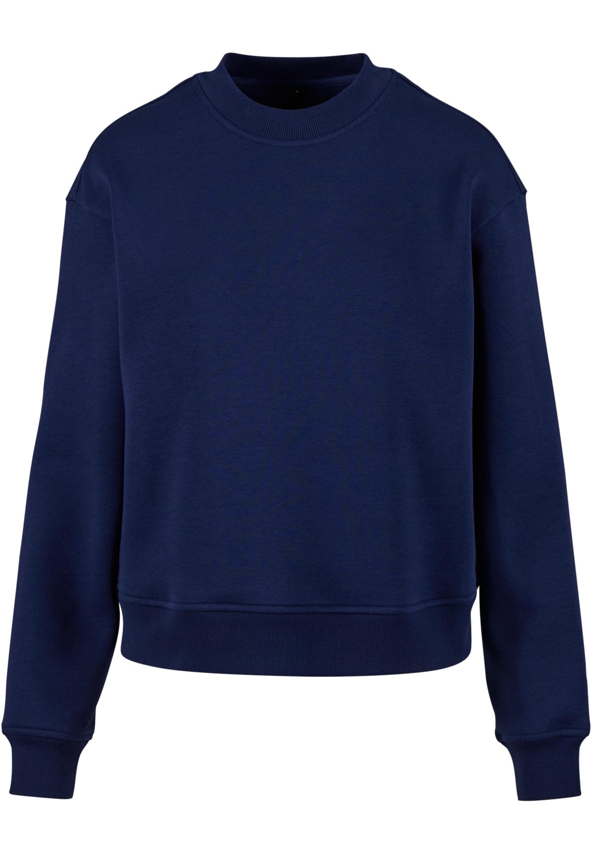 Sweat col rond femme oversize MF212 bleu marine vif - vue de face