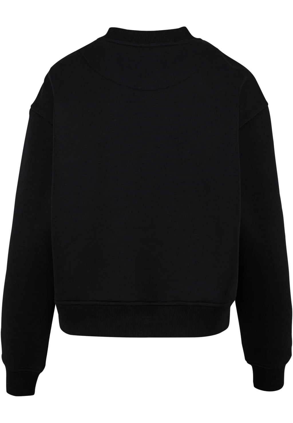 Sweat col rond femme oversize MF212 noir - vue de dos