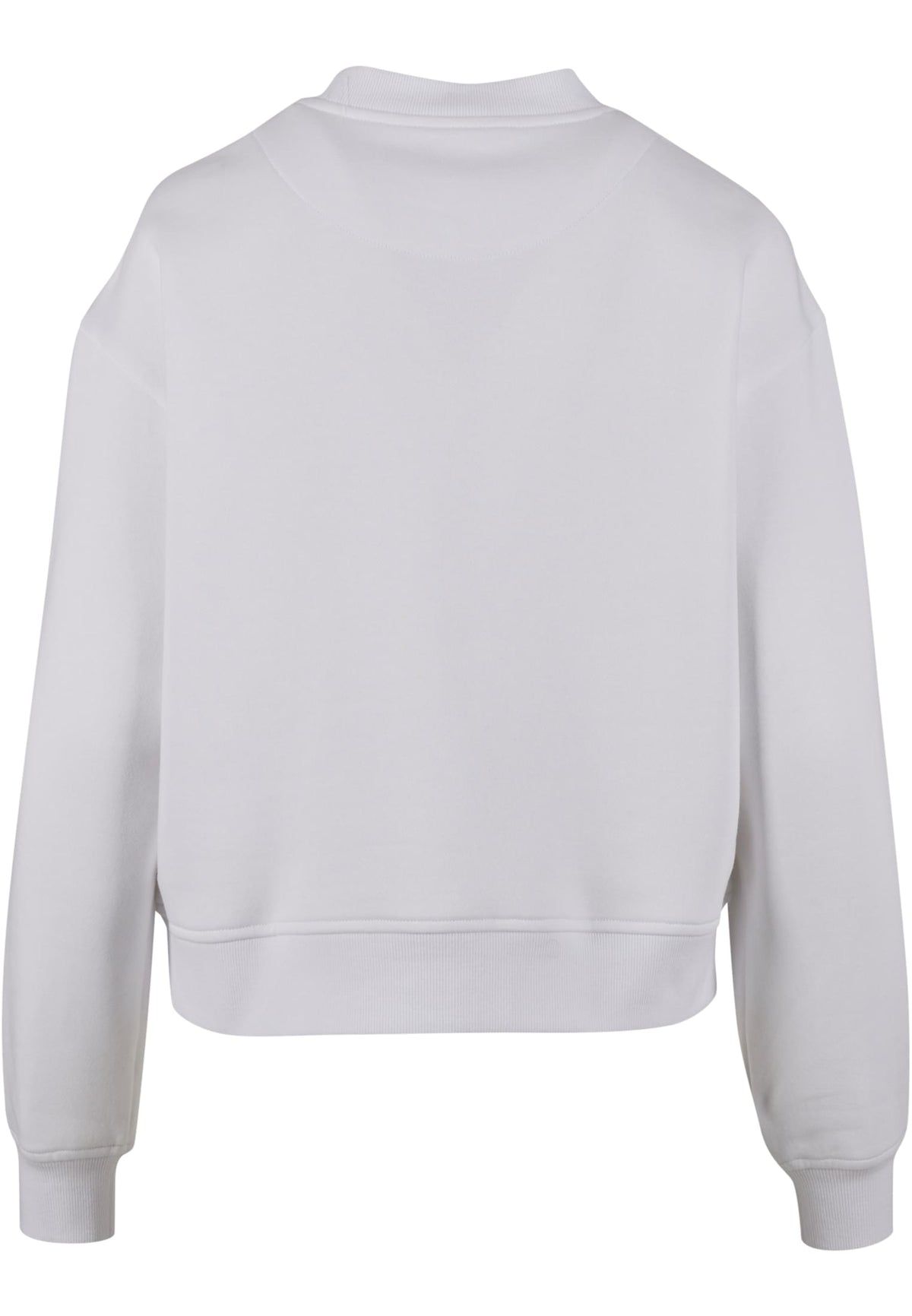 Sweat col rond femme oversize MF212 blanc - vue de dos