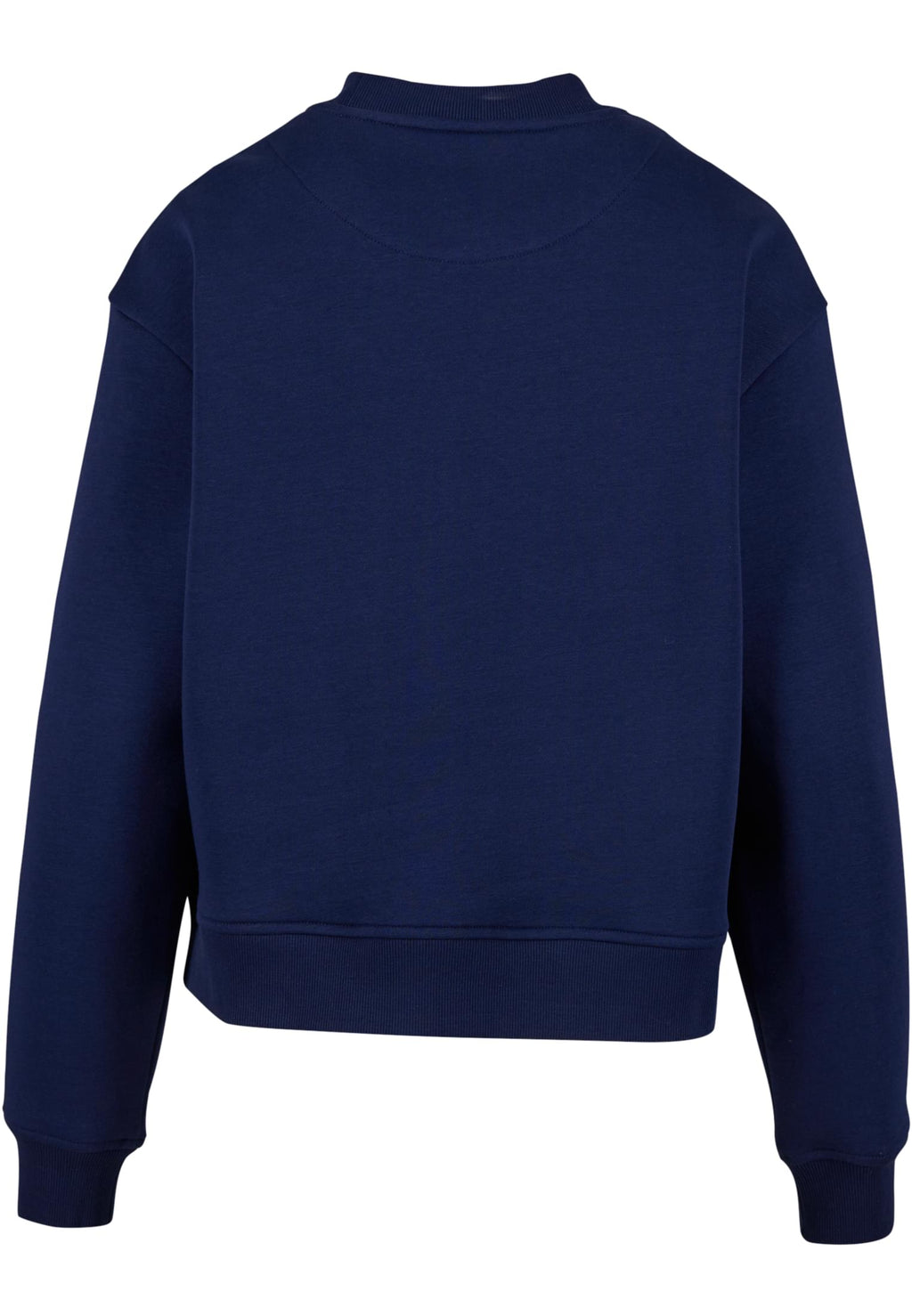 Sweat col rond femme oversize MF212 bleu marine vif - vue de dos