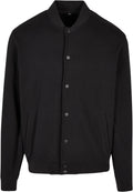 Veste college coton lourd BY242 noir - vue de face