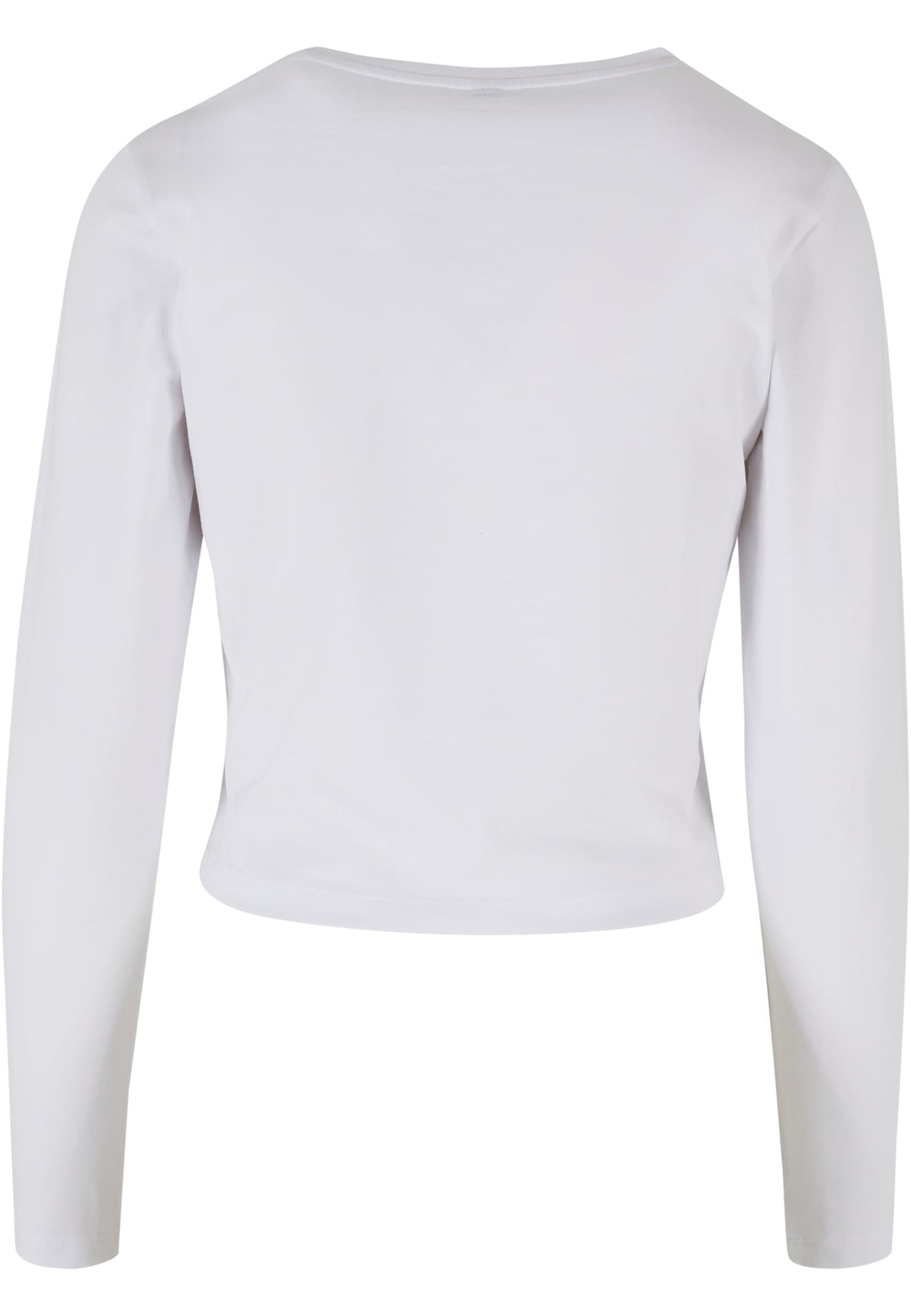 T-shirt femme manches longues court MF261 blanc - vue de dos