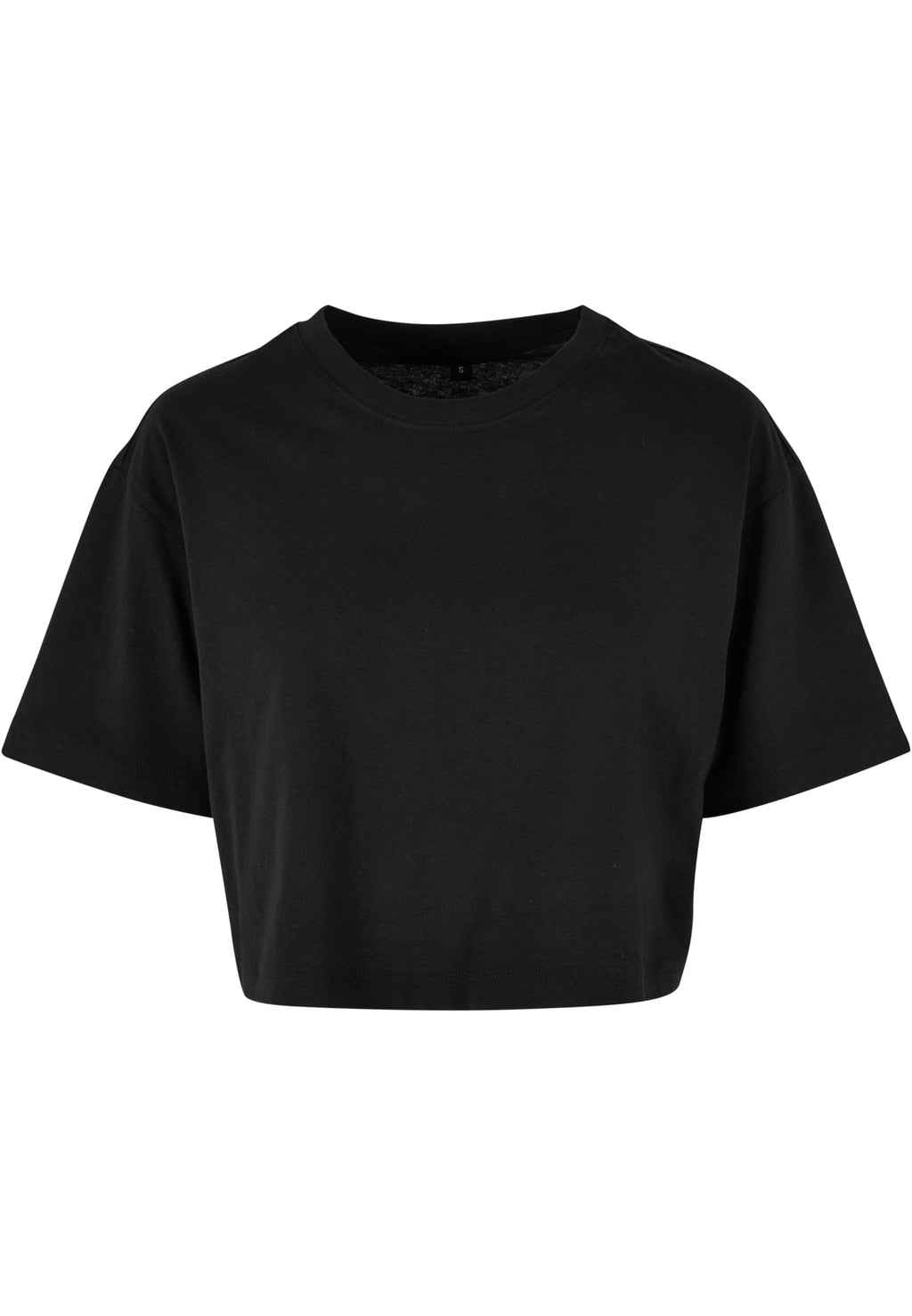 T-shirt femme court oversize MF264 noir - vue de face