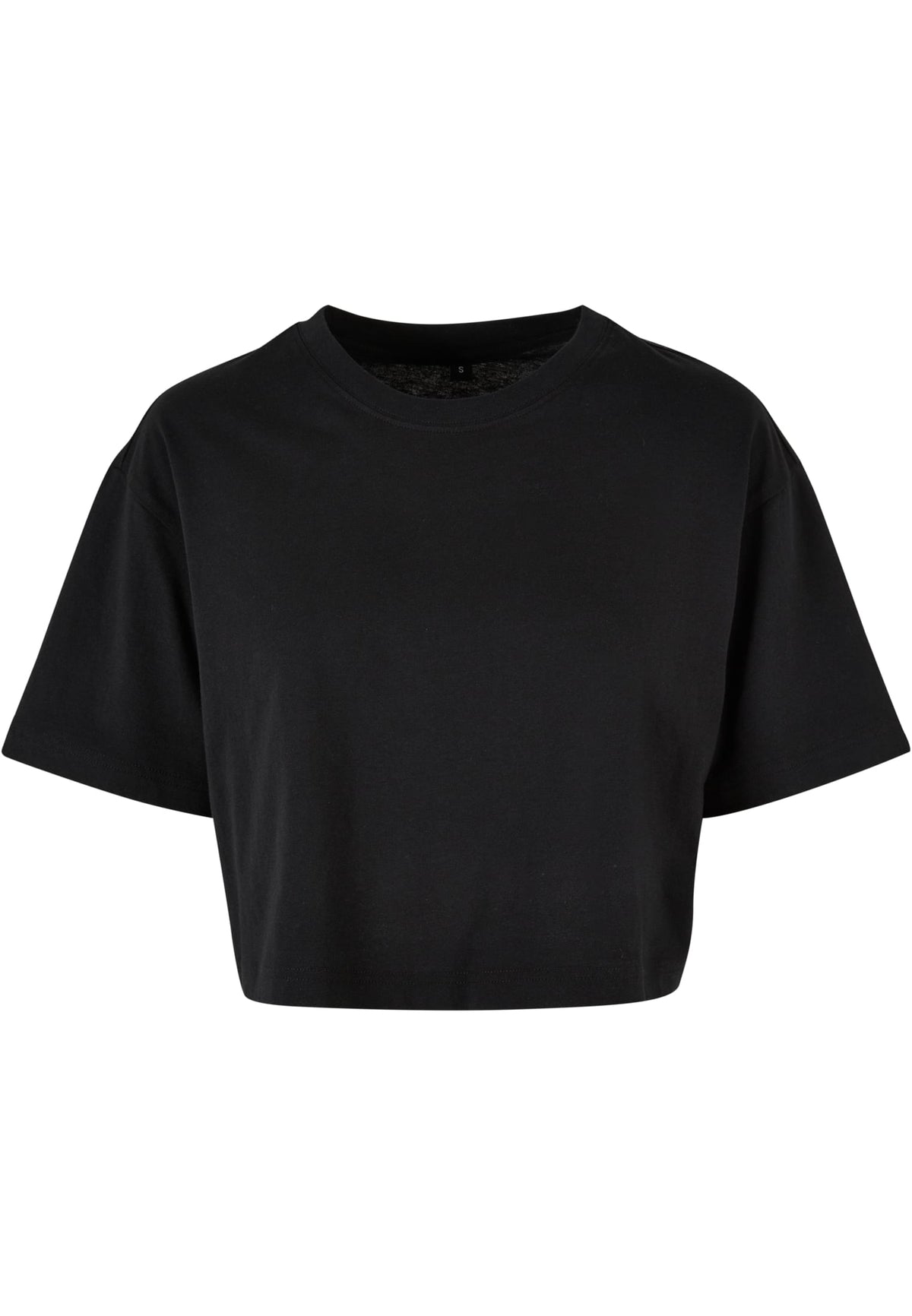 T-shirt femme court oversize MF264 noir - vue de face