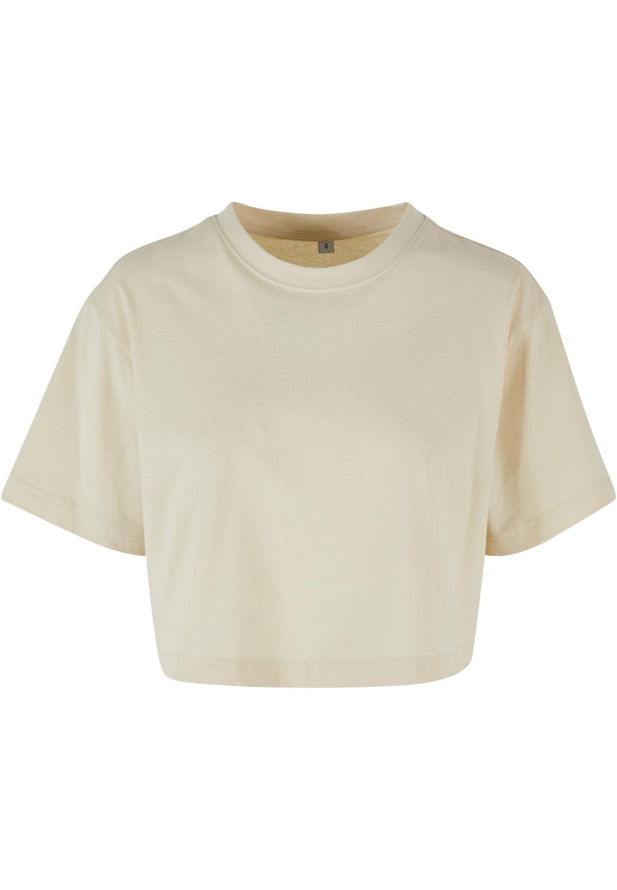 T-shirt femme court oversize MF264 crème - vue de face