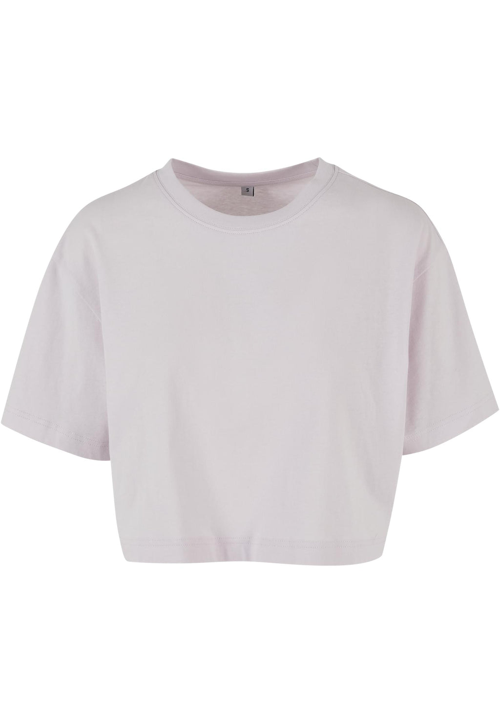 T-shirt femme court oversize MF264 lilas pâle - vue de face