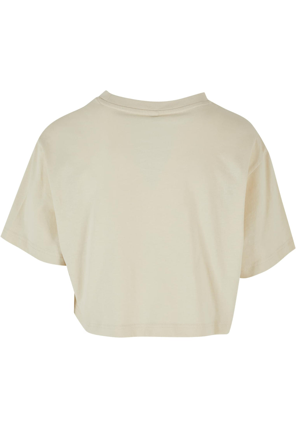 T-shirt femme court oversize MF264 crème - vue de dos