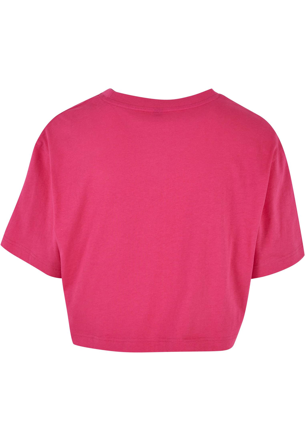 T-shirt femme court oversize MF264 rose framboise - vue de dos