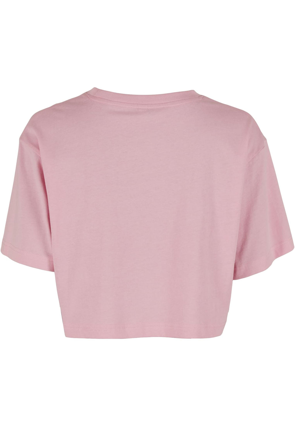 T-shirt femme court oversize MF264 rose poudré - vue de dos