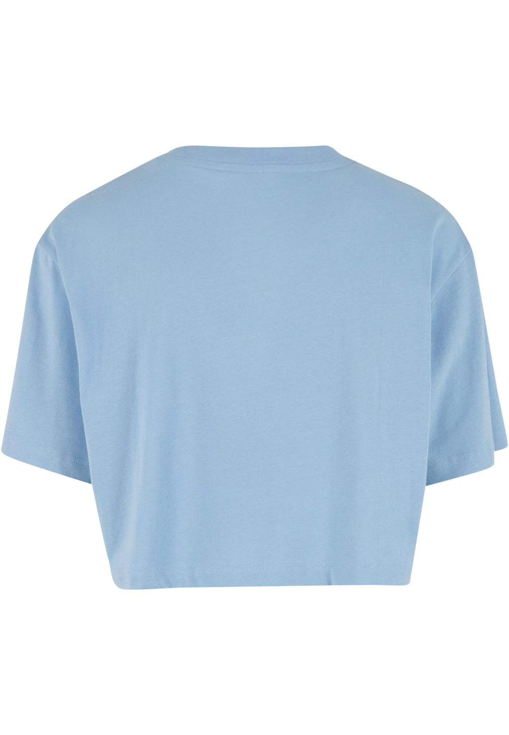T-shirt femme court oversize MF264 bleu poudré - vue de dos