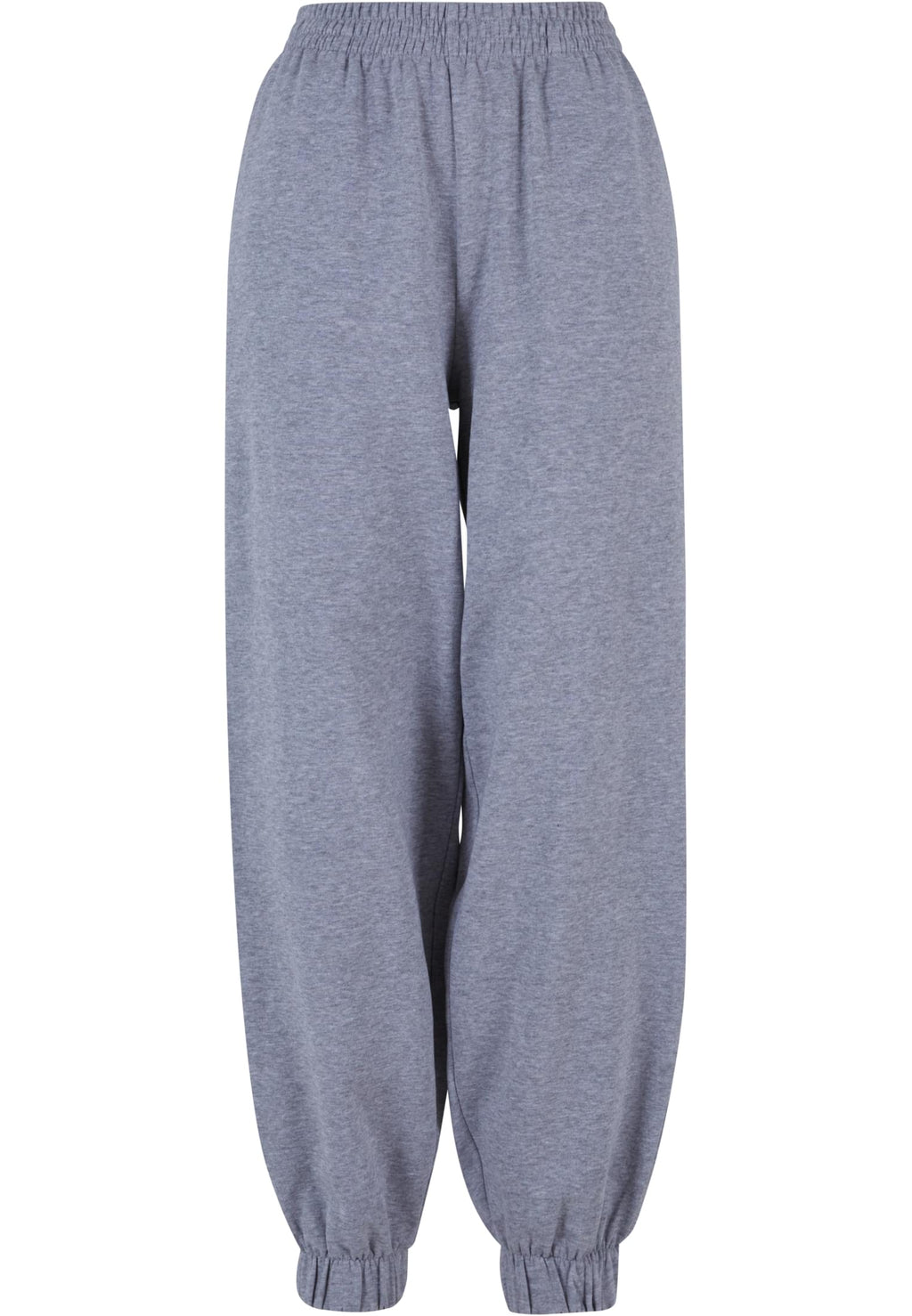 Jogging femme taille haute MF265 gris chiné - vue de face