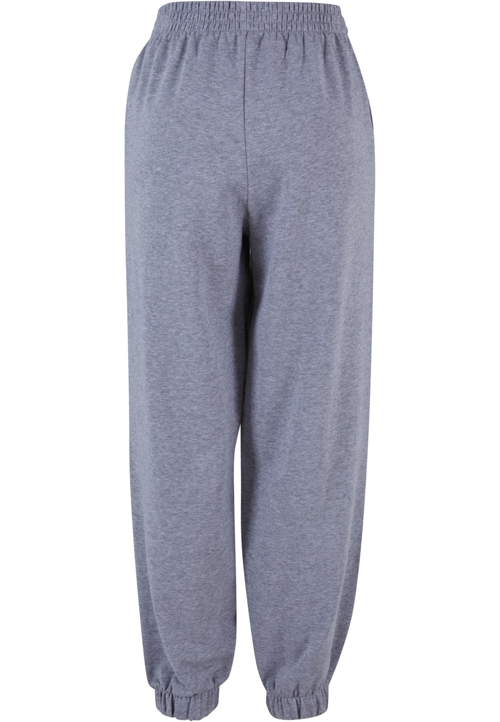 Jogging femme taille haute MF265 gris chiné - vue de dos
